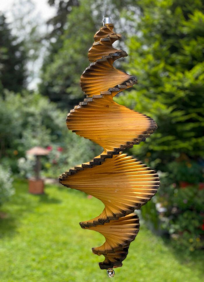 Wetterfestes Holz-Windspiel 