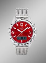 Funk-Herrenuhr mit Funktionen in t&uuml;rkis
 