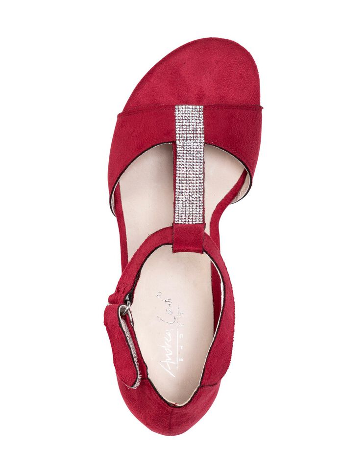 Andrea Conti, schicke Damen-Sandaletten, mit Klettspange 