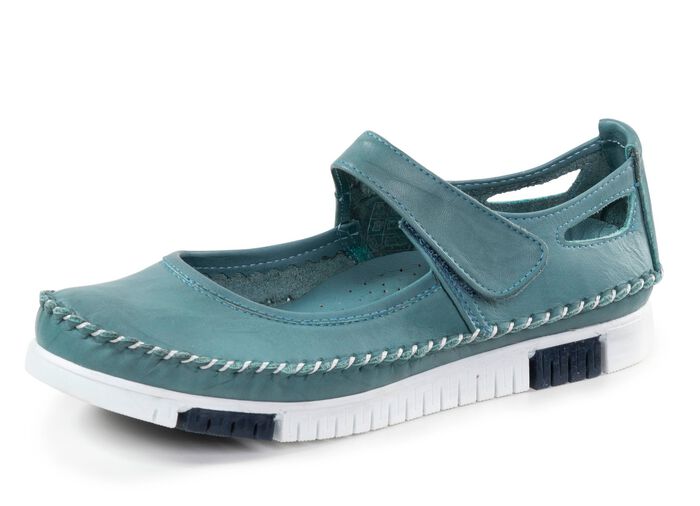 Gemini Mokassin-Slipper mit dezenter Knitter-Struktur JEANS