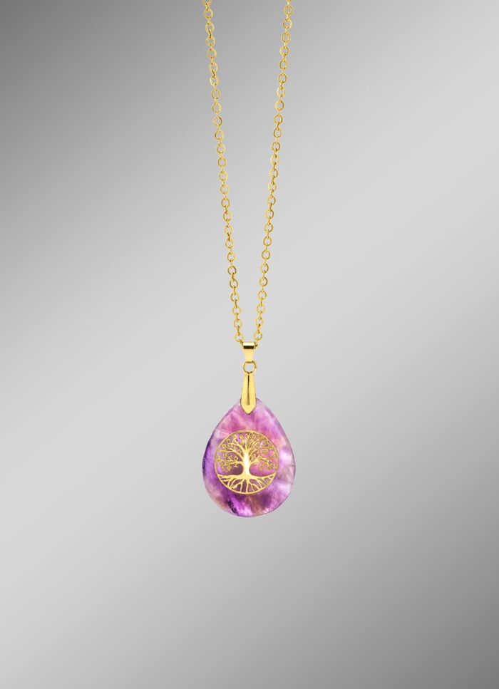 Anh&auml;nger mit echt Amethyst 