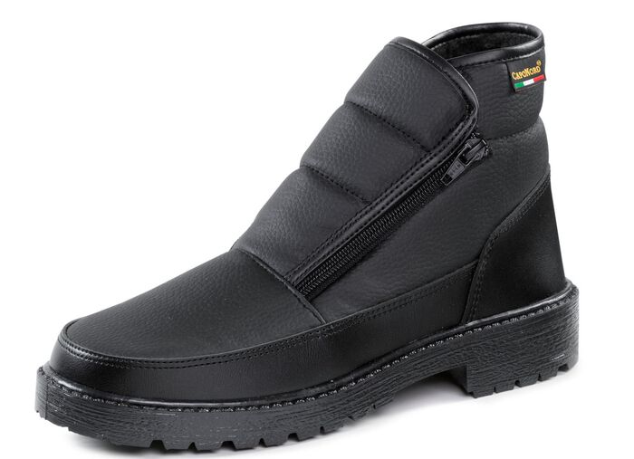 Stiefelette aus Synthetikmaterial SCHWARZ