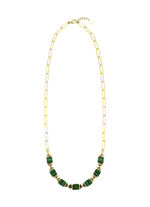 Eleganz trifft auf Moderne – Garnitur mit synth. Malachit 