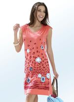 Zweierpack Kleider mit platziertem Druckdessin und &uuml;berschnittenen &Auml;rmeln 