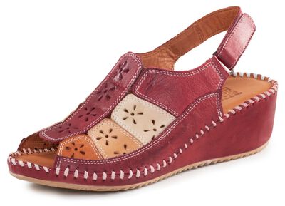 ELENA EDEN Sandalette aus weichem, perforiertem Nappaleder 