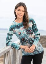 Shirt in Batik-Optik 