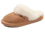 ELENA EDEN, warme Damen-Hausschuhe, mit Lammfell 
