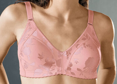 Naturana Minimizer-BH mit dezent gl&auml;nzendem Floraldruck 