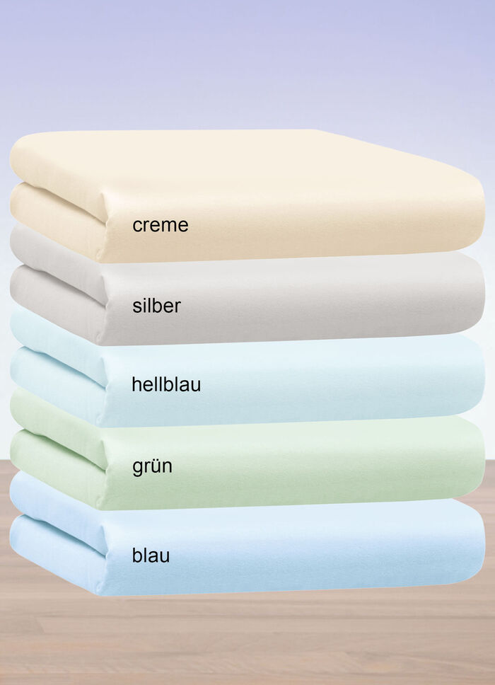 Kuschelige und warme Winterflausch-Spannbetttücher HELLBLAU