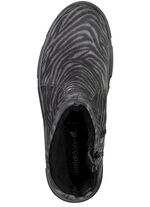 Waldl&auml;ufer Stiefelette mit Zebra-Dessin 
