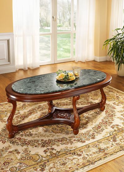 Wohnzimmertische mit Tischplatte aus Marmor-Konglomerat 