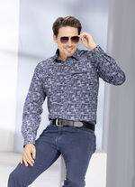 Tolles «Milano Italy»-Hemd BLAU