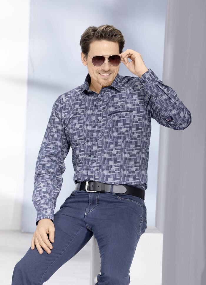 Tolles «Milano Italy»-Hemd BLAU