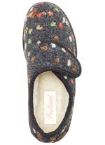 Hausschuh mit anatomisch geformtem Fussbett GRAU-BUNT