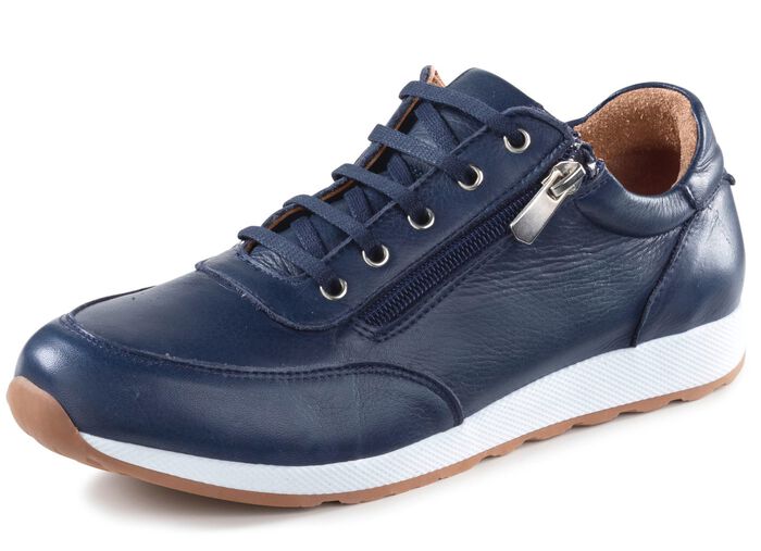 Andrea Conti Schn&uuml;r-Sneaker  aus weichem Nappaleder 