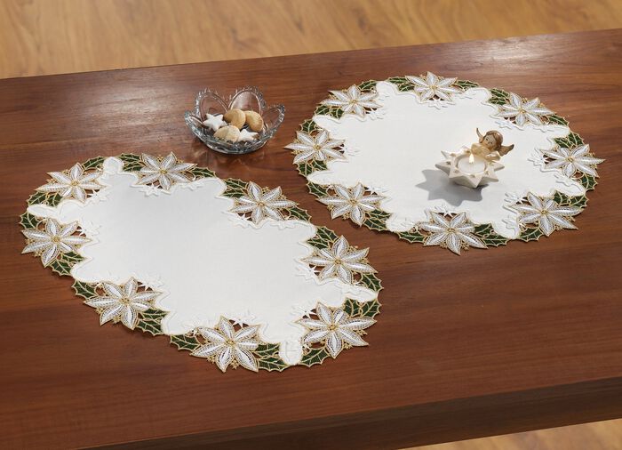 Tischdekoration mit Organza-Eins&auml;tzen 