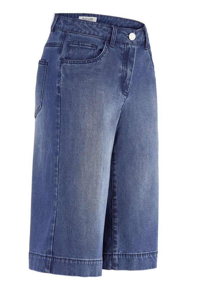 Jeans-Bermudas in 5-Pocket-Form DUNKELBLAU