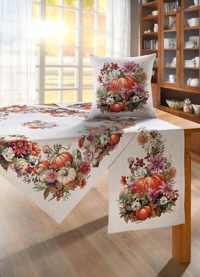 Herbstliche Tisch- und Raumdekoration 