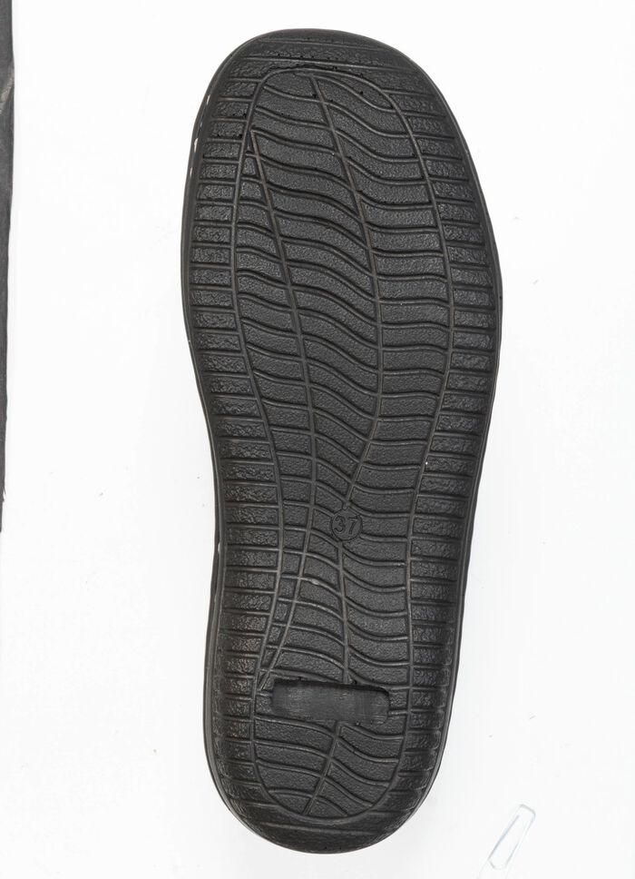 ELENA EDEN, klassische Damen-Slipper, Weite G, mit herausnehmbarem Fussbett BURGUND-SCHWARZ