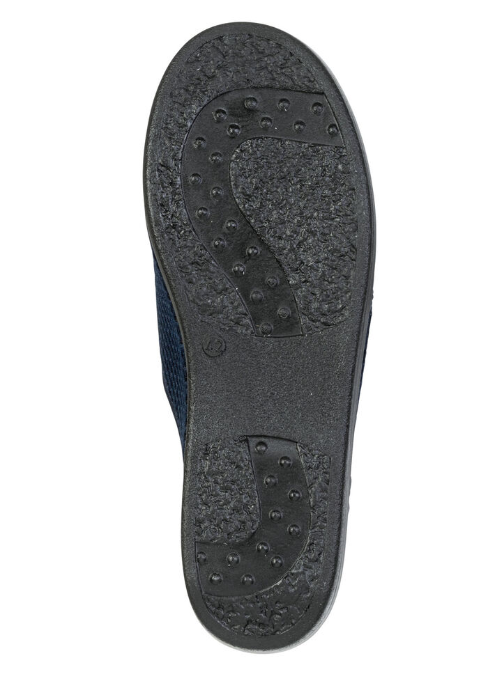 Leichte Herren-Hausschuhe, mit Gummizug MARINE