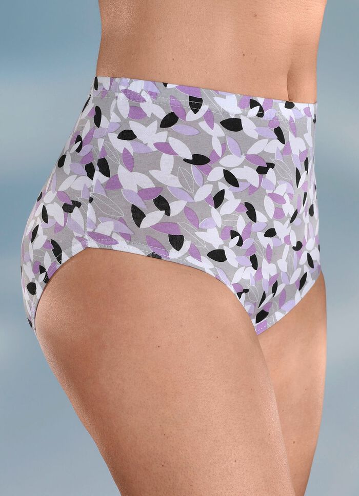 Viererpack Slips mit Druckdessin 