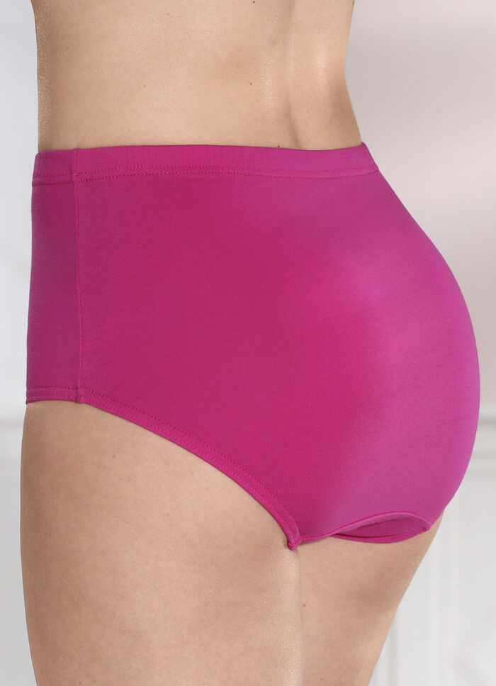 Fünferpack Slips mit Gummizug FUCHSIA