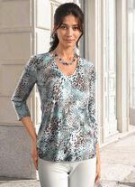 Pullover in Jacquard-Feinstrick 