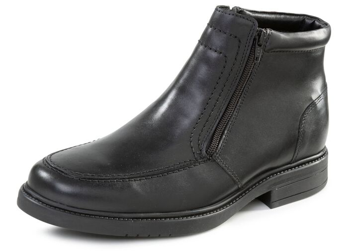 GINO GALANTE, gef&uuml;tterte Herren-Stiefeletten, Winterschuhe, mit Lammfell SCHWARZ