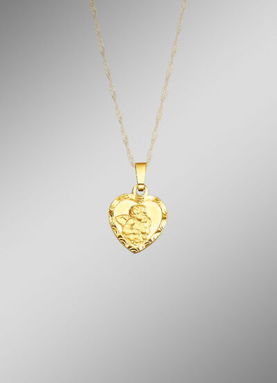 Anhänger «Schutzengel» mit Diamantschnitt 