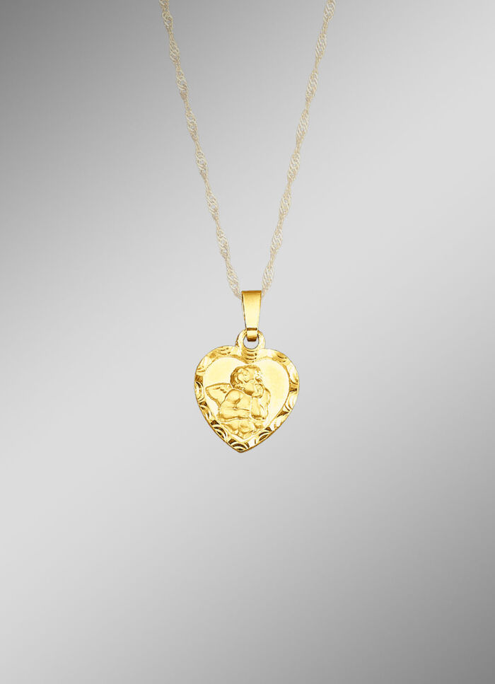 Anhänger «Schutzengel» mit Diamantschnitt 