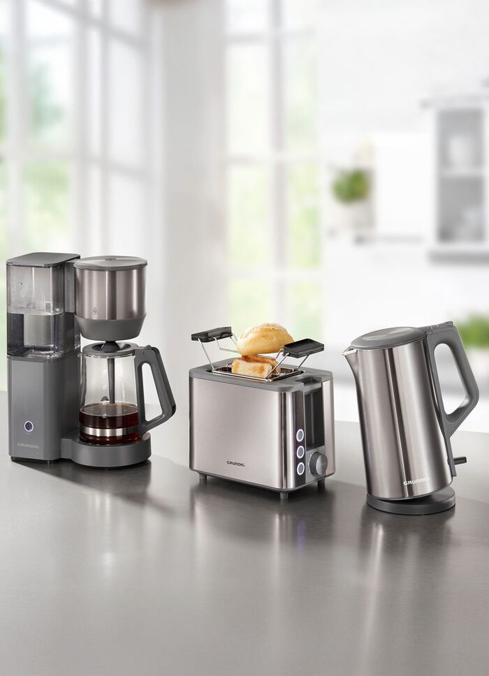 Grundig Fr&uuml;hst&uuml;cksserie aus hochwertigem Edelstahl 