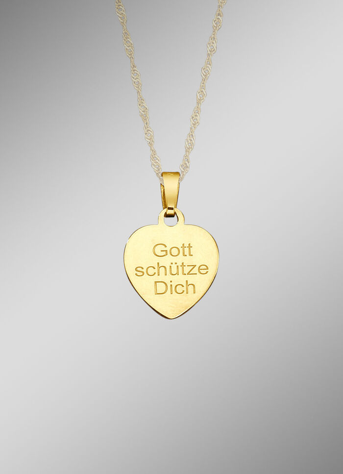 Anhänger «Schutzengel» mit Diamantschnitt 