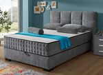 Boxspringbett mit Wendematratze und Bettkasten 