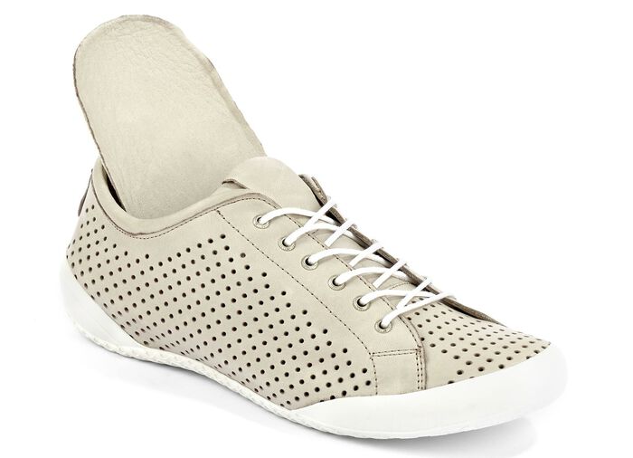 Andrea Conti, sommerliche Damen-Schn&uuml;rschuhe, mit herausnehmbarem Fussbett KIESEL