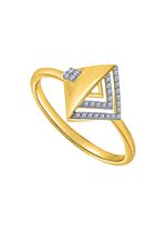 Edler Damenring mit Diamanten 