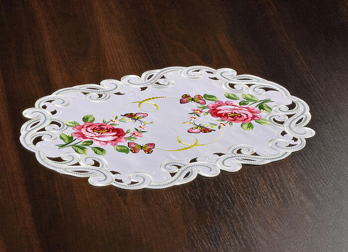 Tisch- und Raumdekoration mit Rosen-Motiven SEKT-ROT-BUNT