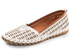 ELENA EDEN, sommerliche Damen-Slipper, Weite G, mit herausnehmbarem Fussbett BEIGE