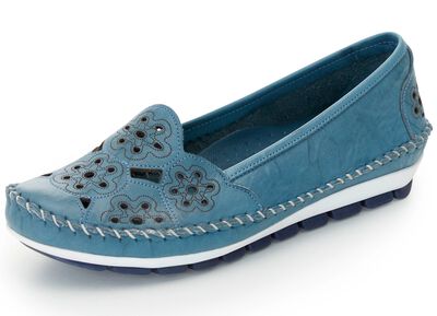 Gemini, leichte Damen-Slipper, Weite G, mit herausnehmbarem Fussbett 