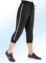 &laquo;Delena&raquo;-Caprihose in 3 Farben SCHWARZ-WEISS