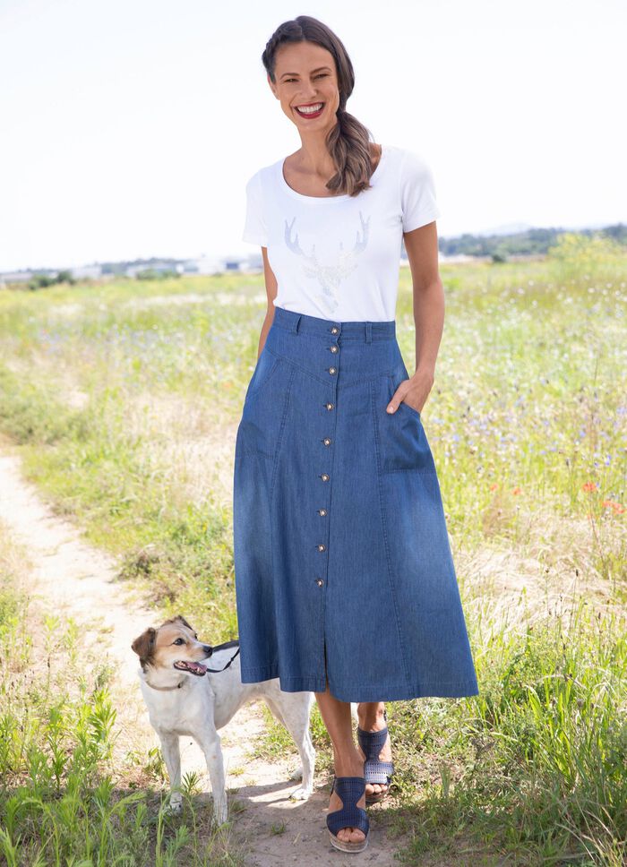 Shirt mit Strassstein-Applikation 