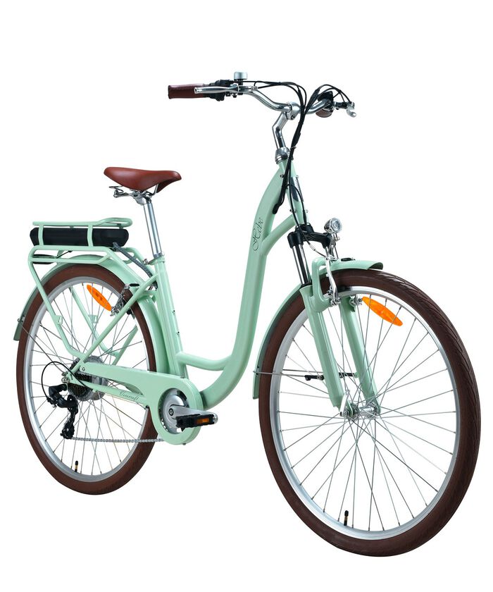City-E-Bike mit Tiefeinstieg 