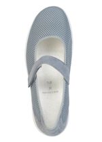 ELENA EDEN, bequeme Damen-Spangenschuhe, Weite H, mit herausnehmbarem Fussbett BLAU