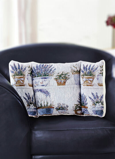 Rückenkissen mit Lavendel-Motiv 