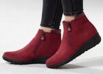 ELENA EDEN Stiefelette mit Nappaleder-Besatz 