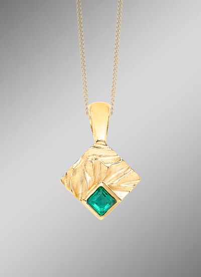 Edler Anh&auml;nger mit Smaragd 