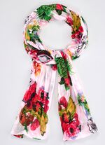 Schal mit raffiniertem Obstdessin 