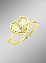 Diamatierter Herz-Damenring  