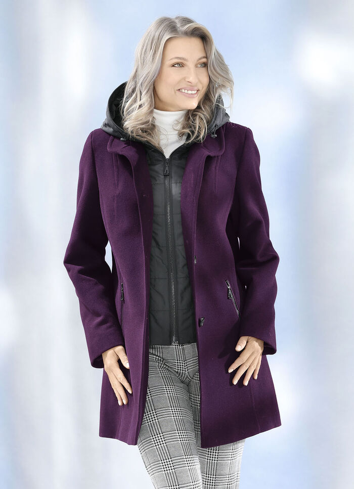 Jacke in 2 Farben PFLAUME