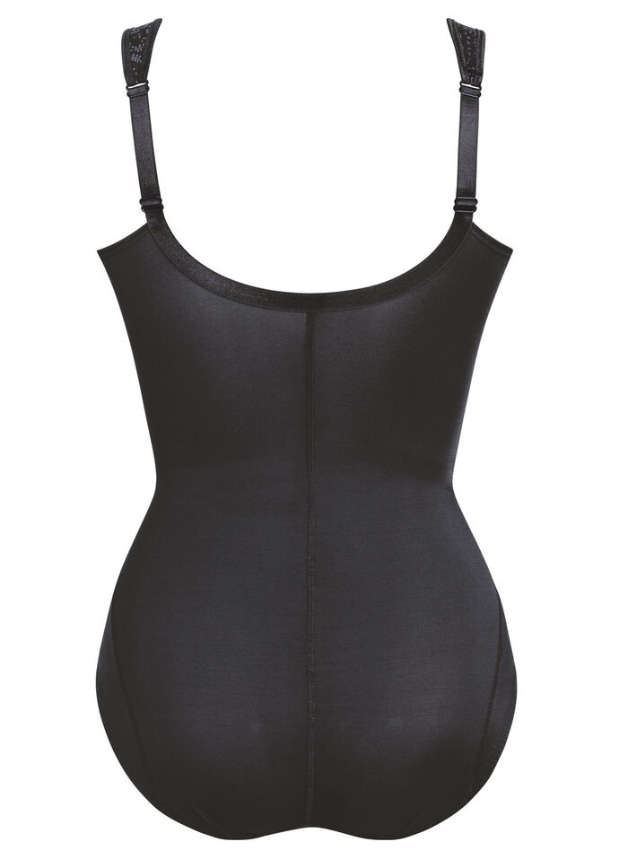 Anita Body mit transparenten T&uuml;lleins&auml;tzen SCHWARZ