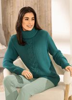 Pullover in Reiskornstrick 